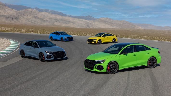Audi RS 3 USA Version 2022. Desktop wallpaper
