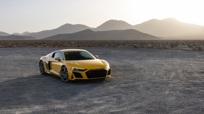 Audi R8 V10 Coupe USA Version 2022. Desktop wallpaper