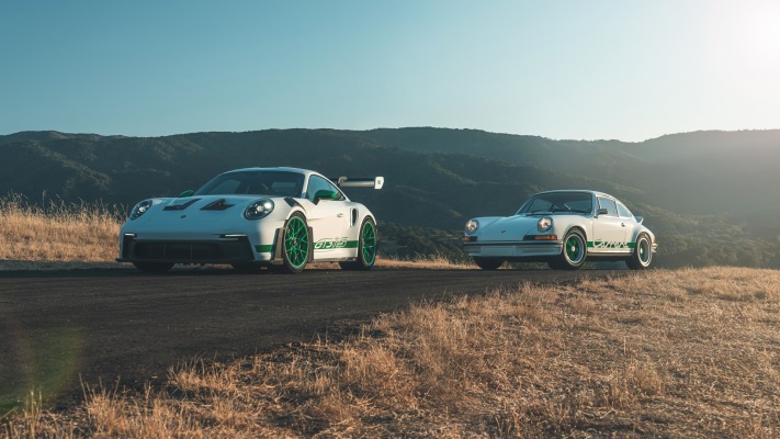 Porsche 911 GT3 RS Carrera RS 2.7 Tribute 2023. Desktop wallpaper