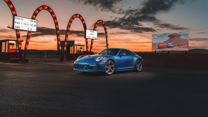 Porsche 911 Carrera GTS Sally Special 2022. Desktop wallpaper