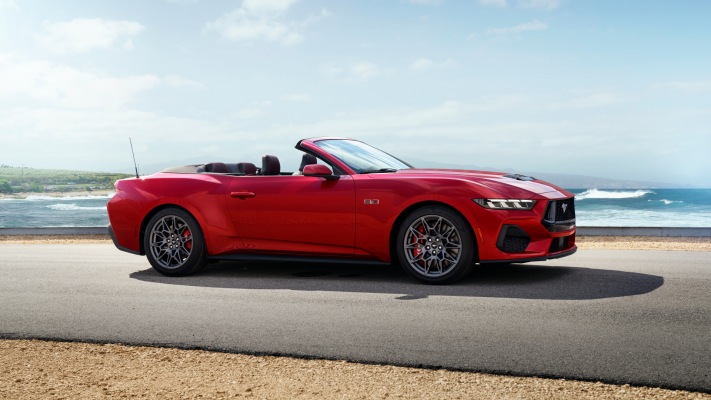 Ford Mustang GT Convertible 2024. Desktop wallpaper