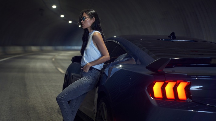 Ford Mustang Dark Horse 2024. Desktop wallpaper