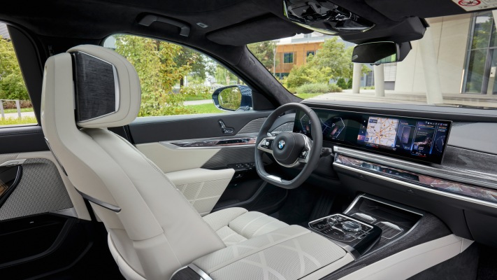 BMW 740d xDrive 2023. Desktop wallpaper