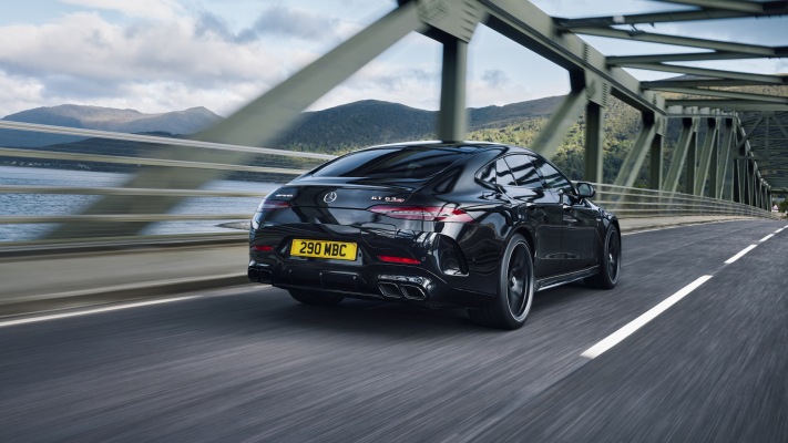 Mercedes-AMG GT 63 S E Performance 4-Door UK Version 2023. Desktop wallpaper