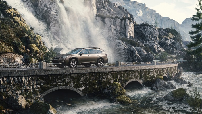 Subaru Outback 2.5i Platinum 2021. Desktop wallpaper