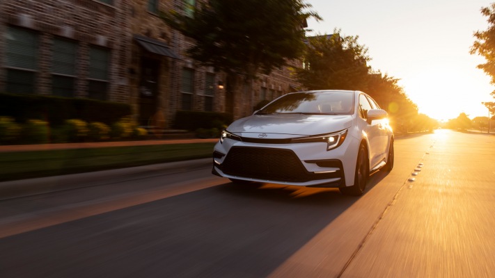 Toyota Corolla Sedan XSE USA Version 2023. Desktop wallpaper