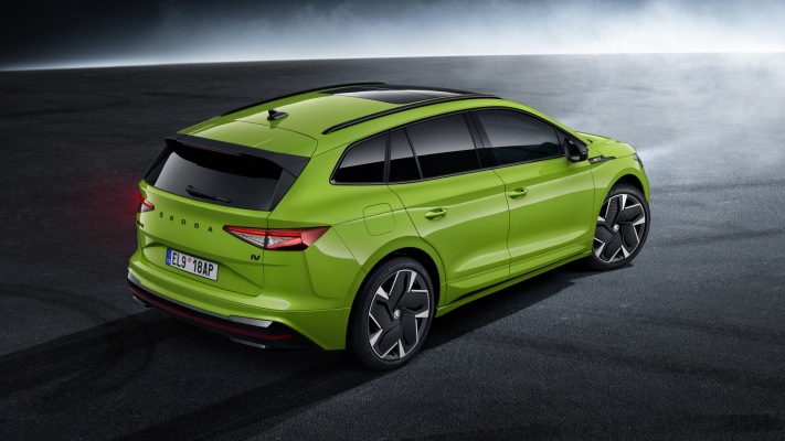 Skoda Enyaq RS iV 2023. Desktop wallpaper