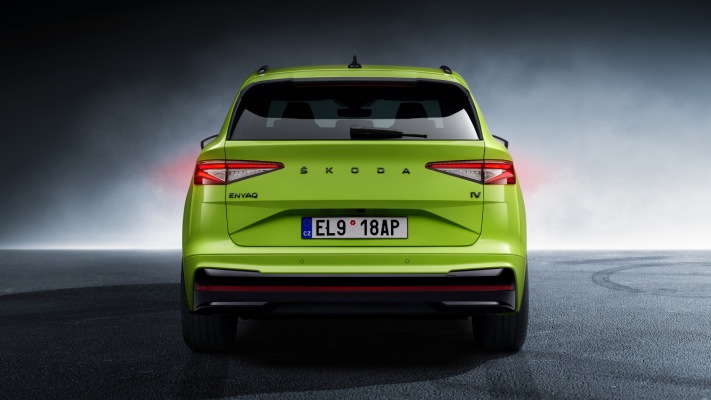 Skoda Enyaq RS iV 2023. Desktop wallpaper