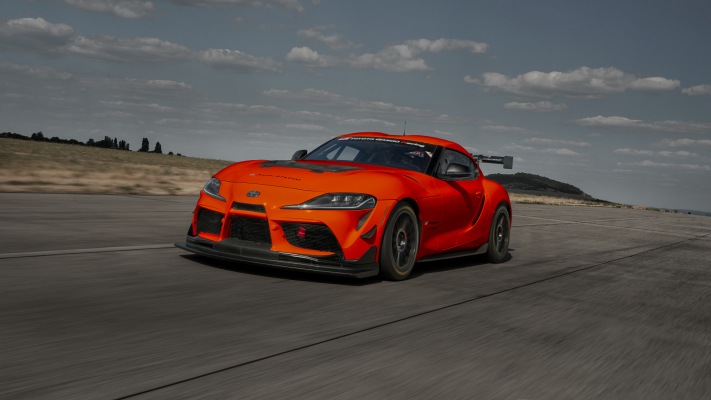 Toyota GR Supra GT4 2023. Desktop wallpaper