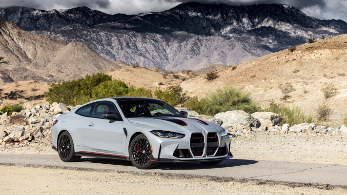 BMW M4 CSL USA Version 2023. Desktop wallpaper