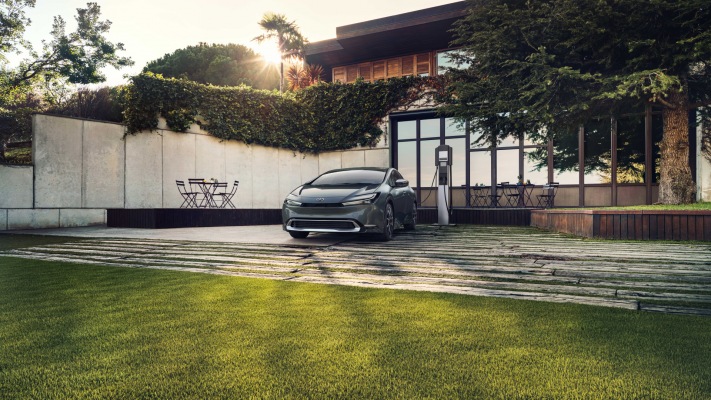 Toyota Prius Prime USA Version 2023. Desktop wallpaper