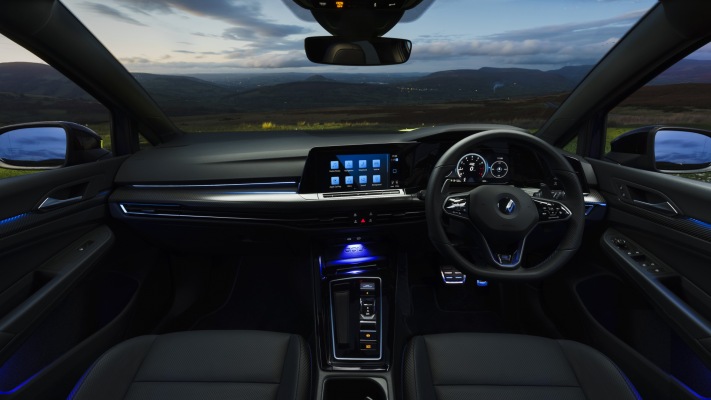 Volkswagen Golf R 20 Years UK Version 2022. Desktop wallpaper
