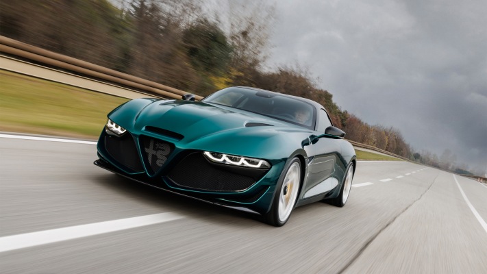 Alfa Romeo Giulia SWB Zagato 2022. Desktop wallpaper