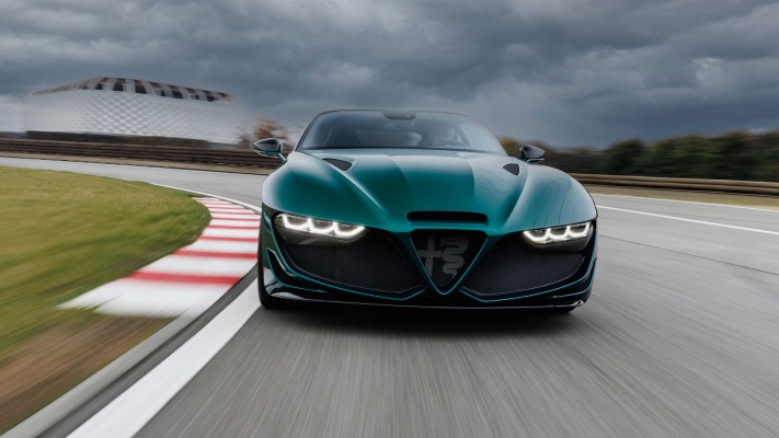 Alfa Romeo Giulia SWB Zagato 2022. Desktop wallpaper