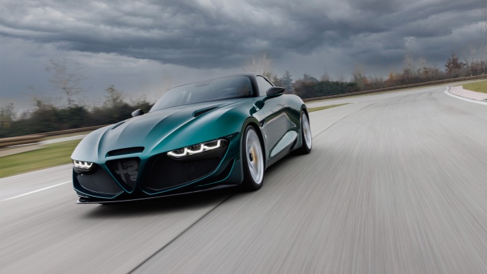 Alfa Romeo Giulia SWB Zagato 2022. Desktop wallpaper