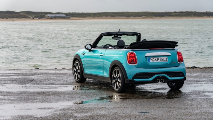 MINI Cooper S Convertible Seaside Edition 2023. Desktop wallpaper