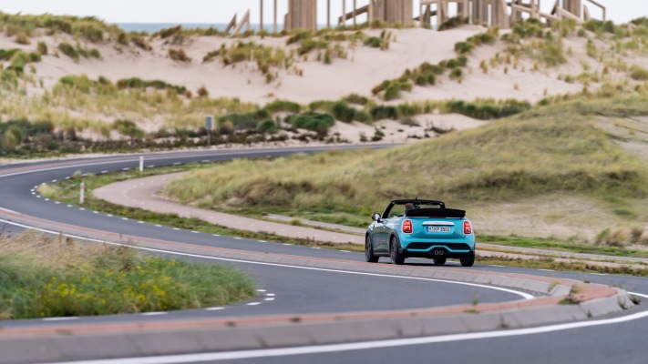 MINI Cooper S Convertible Seaside Edition 2023. Desktop wallpaper