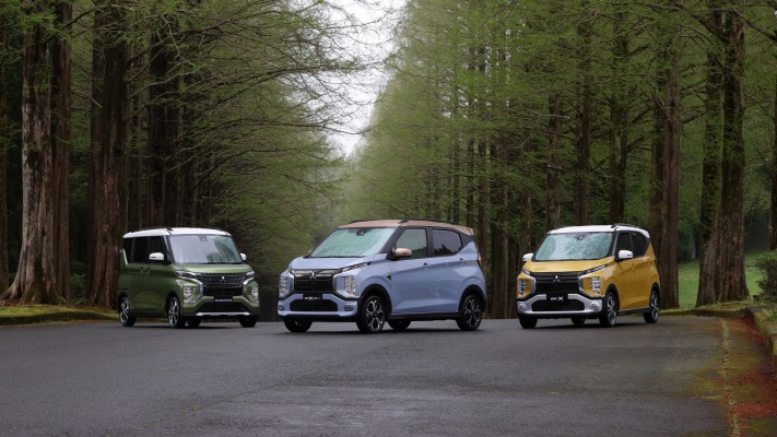 Mitsubishi eK X EV 2023. Desktop wallpaper