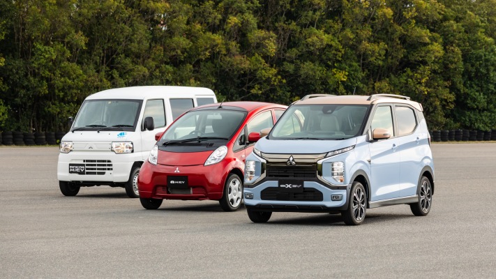 Mitsubishi eK X EV 2023. Desktop wallpaper