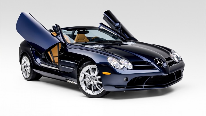 Mercedes-Benz McLaren SLR Roadster 2008. Desktop wallpaper