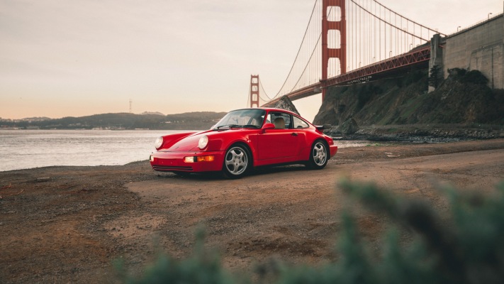 Porsche 911 Turbo S2 USA Version 1992. Desktop wallpaper