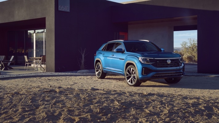 Volkswagen Atlas Cross Sport SEL 2024. Desktop wallpaper