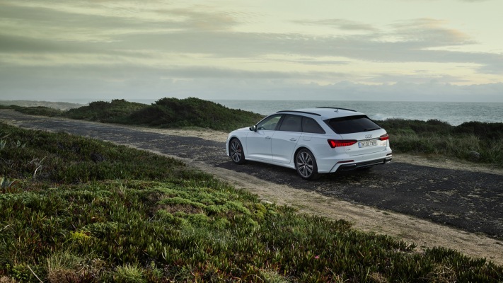 Audi A6 Avant 55 TFSI e quattro UK Version 2023. Desktop wallpaper