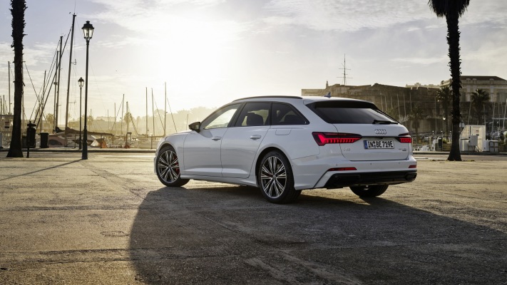 Audi A6 Avant 55 TFSI e quattro UK Version 2023. Desktop wallpaper
