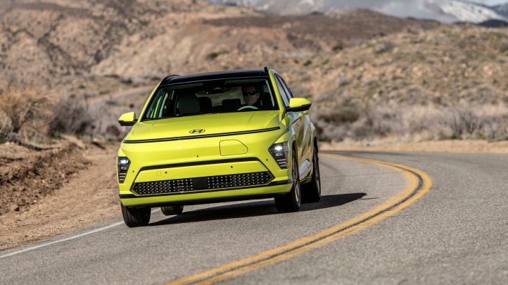Hyundai Kona Electric USA Version 2024. Desktop wallpaper