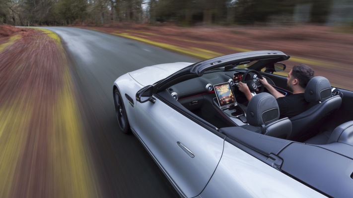 Mercedes-AMG SL 63 4MATIC+ UK Version 2023. Desktop wallpaper