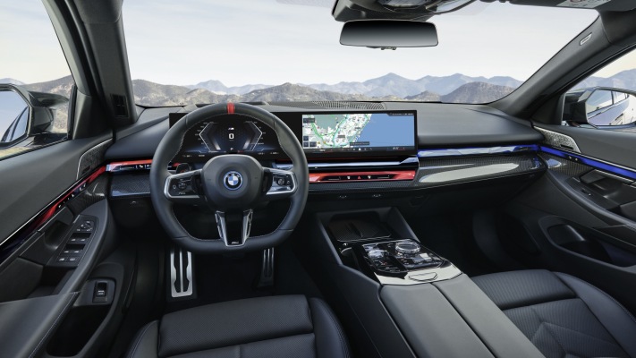 BMW i5 M60 xDrive 2024. Desktop wallpaper