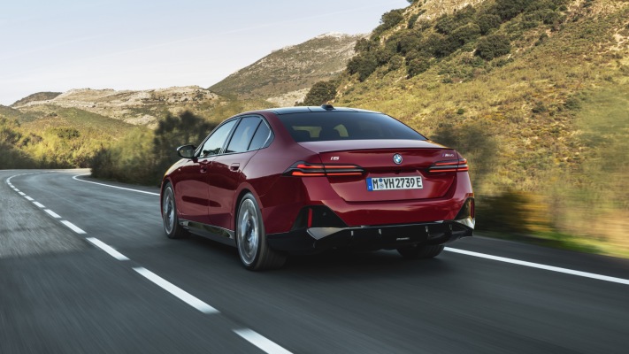 BMW i5 M60 xDrive 2024. Desktop wallpaper