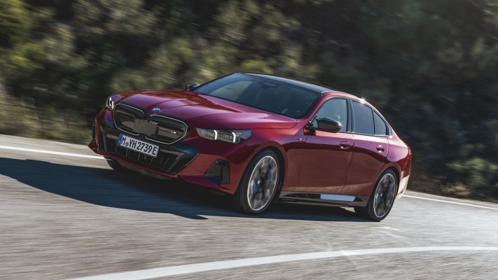 BMW i5 M60 xDrive 2024. Desktop wallpaper