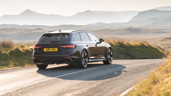 Audi RS 4 Avant Competition UK Version 2023. Desktop wallpaper