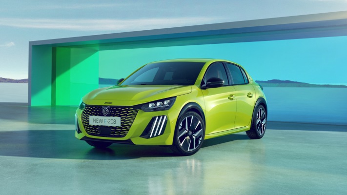 Peugeot e-208 GT 2024. Desktop wallpaper
