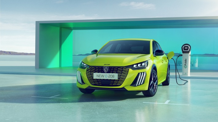 Peugeot e-208 GT 2024. Desktop wallpaper