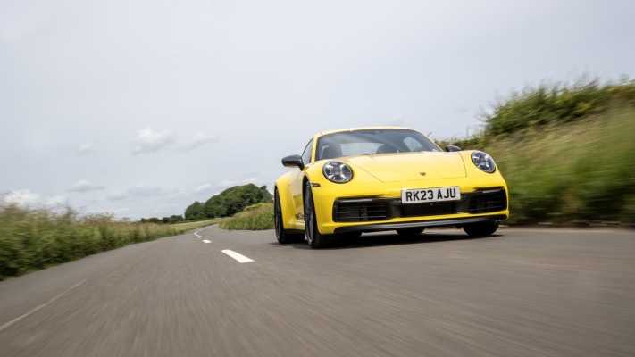 Porsche 911 Carrera T UK Version 2023. Desktop wallpaper
