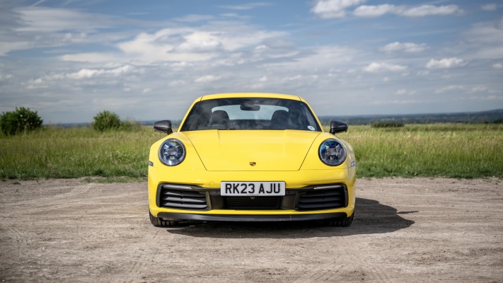 Porsche 911 Carrera T UK Version 2023. Desktop wallpaper