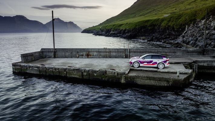 Audi Q6 e-tron Prototype 2023. Desktop wallpaper