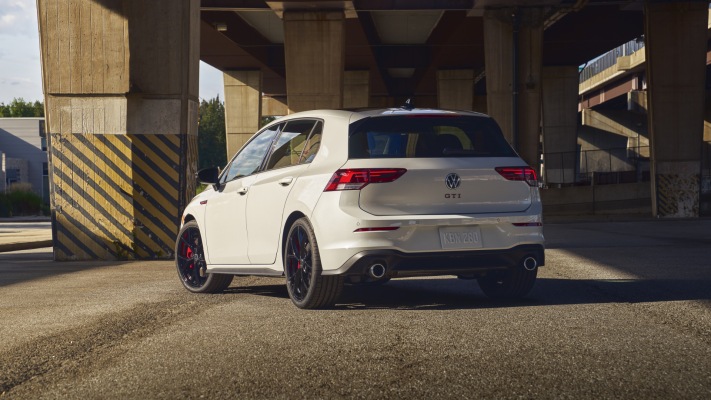 Volkswagen Golf VIII GTI 380 USA Version 2024. Desktop wallpaper