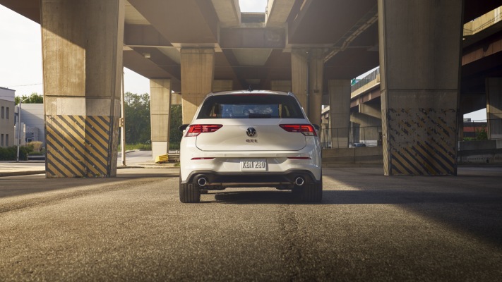 Volkswagen Golf VIII GTI 380 USA Version 2024. Desktop wallpaper