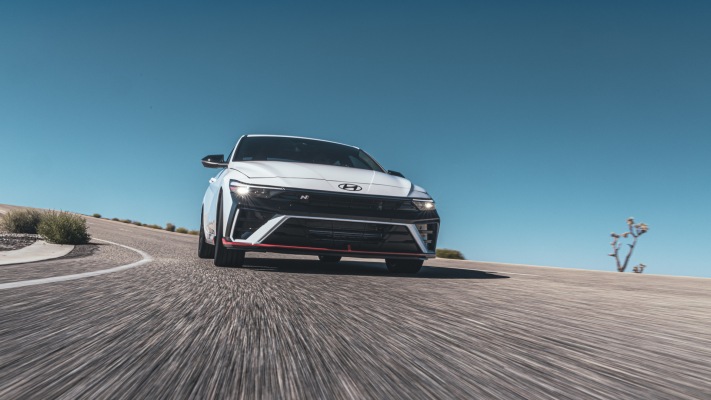 Hyundai Elantra N USA Version 2024. Desktop wallpaper