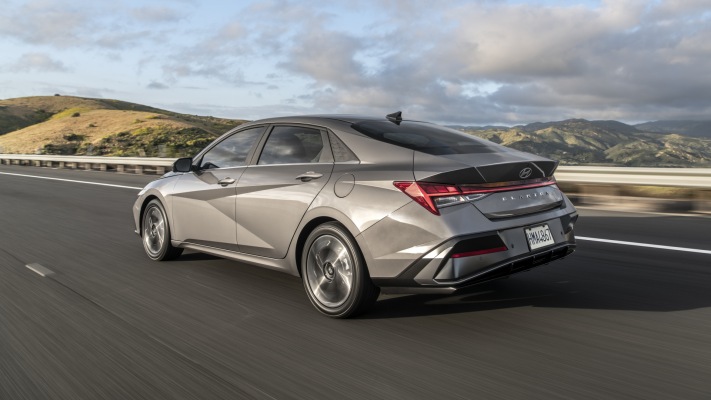 Hyundai Elantra USA Version 2024. Desktop wallpaper