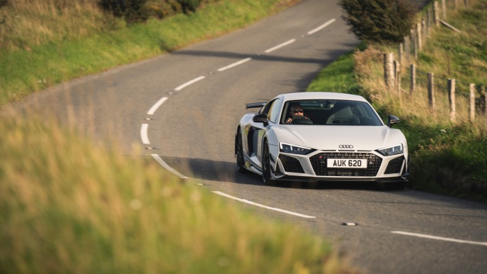 Audi R8 Coupe V10 GT RWD UK Version 2023. Desktop wallpaper