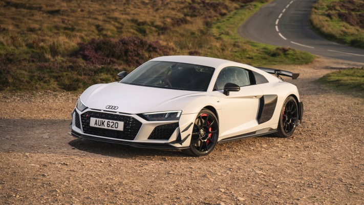 Audi R8 Coupe V10 GT RWD UK Version 2023. Desktop wallpaper