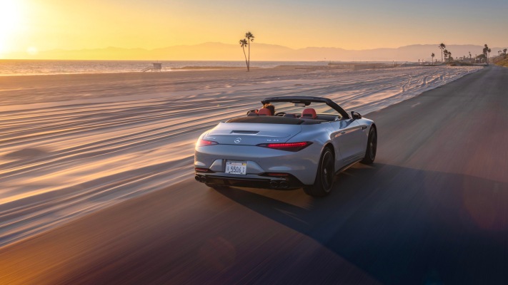 Mercedes-AMG SL 43 USA Version 2023. Desktop wallpaper