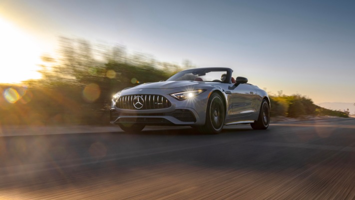 Mercedes-AMG SL 43 USA Version 2023. Desktop wallpaper