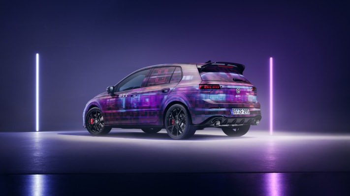 Volkswagen Golf VIII GTI 2024. Desktop wallpaper