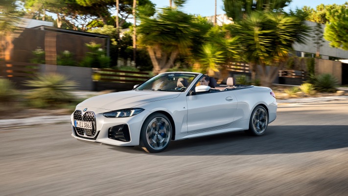 BMW 430i Convertible 2025. Desktop wallpaper