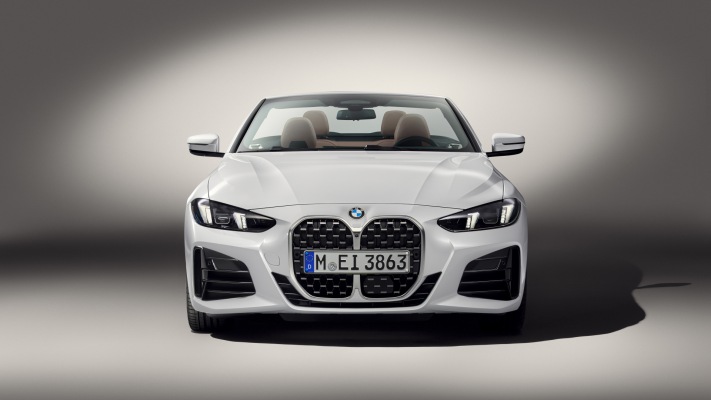 BMW 430i Convertible 2025. Desktop wallpaper